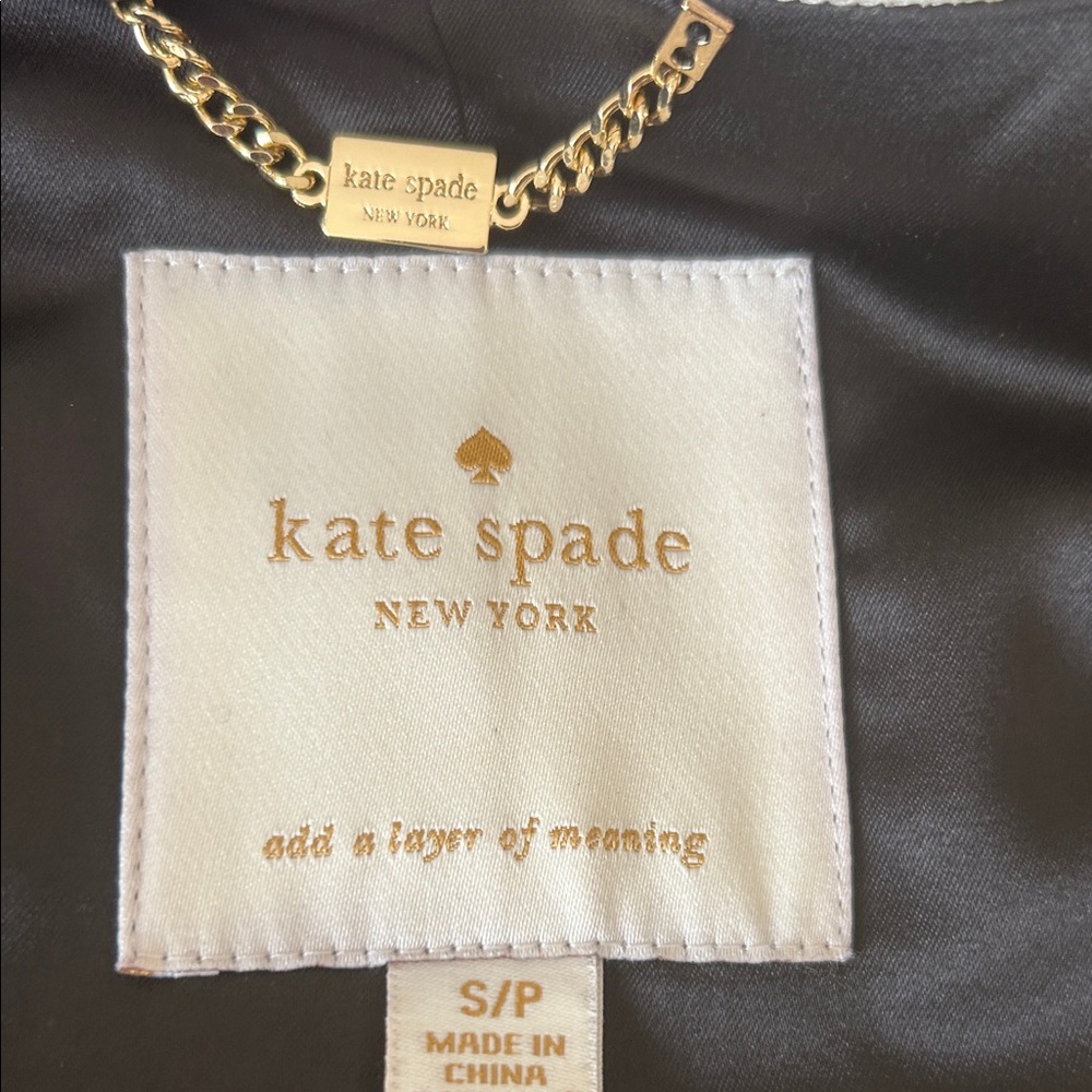 Kate Spade Black and Cream Puffer Jacket S - Picture 13 of 14